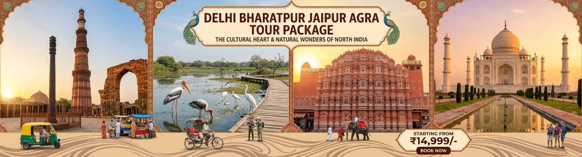 Delhi Bharatpur Agra Jaipur Tour Package